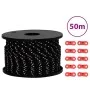 Cuerda de vientos con tiras reflectantes y tensores 50 m 5 mm de , Accesorios para tiendas de campaña - Ref: Foro24-4008130, ...