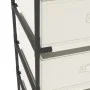 Storage rack 4 fabric baskets cream steel by vidaXL, Lockers and storage cabinets - Ref: Foro24-322624, Price: 44,26 €, Disco...
