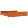 Bed drawers 2 units solid pine wood brown wax by , Beds and accessories - Ref: Foro24-847168, Price: 75,58 €, Discount: %