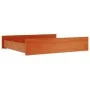 Bed drawers 2 units solid pine wood brown wax by , Beds and accessories - Ref: Foro24-847168, Price: 75,58 €, Discount: %