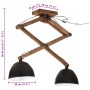 Lámpara de techo negra 25 W E27 29x18x85 cm by , Lamps - Ref: Foro24-371930, Price: 116,93 €, Discount: %