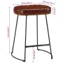 Taburetes de bar 2 uds marrón oscuro 40x29,5x53 cm de , Taburetes de cocina - Ref: Foro24-358927, Precio: 59,21 €, Descuento: %