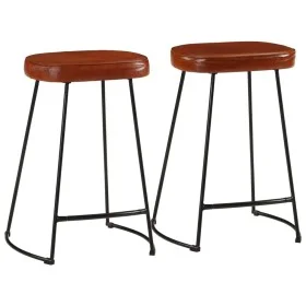 Taburetes de bar 2 uds marrón oscuro 41x29x62 cm by , Kitchen stools - Ref: Foro24-358925, Price: 65,63 €, Discount: %