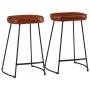 Taburetes de bar 2 uds marrón oscuro 41x29x62 cm by , Kitchen stools - Ref: Foro24-358925, Price: 65,63 €, Discount: %