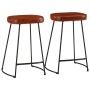 Taburetes de bar 2 uds marrón oscuro 41x29x62 cm by , Kitchen stools - Ref: Foro24-358925, Price: 62,93 €, Discount: %