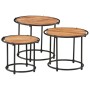 Mesas apilables 3 piezas madera maciza de acacia by , Side tables - Ref: Foro24-358931, Price: 94,78 €, Discount: %