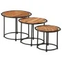 Stapelbare Tische, 3-teilig, Massivholz aus Akazie. von , Seitentische - Ref: Foro24-358931, Preis: 114,05 €, Rabatt: %