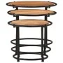 Stapelbare Tische, 3-teilig, Massivholz aus Akazie. von , Seitentische - Ref: Foro24-358931, Preis: 114,05 €, Rabatt: %