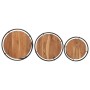 Mesas apilables 3 piezas madera maciza de acacia by , Side tables - Ref: Foro24-358931, Price: 94,78 €, Discount: %