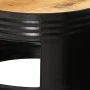 Drei hohe Barhockertische in Trommelform aus massivem rauem Mangoholz. von , Couchtisch - Ref: Foro24-358933, Preis: 177,81 €...