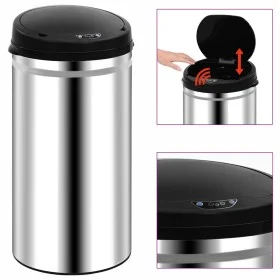 Trash can with automatic sensor 50 L stainless steel by vidaXL, Garbage cans and trash cans - Ref: Foro24-322694, Price: 103,...
