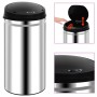Trash can with automatic sensor 50 L stainless steel by vidaXL, Garbage cans and trash cans - Ref: Foro24-322694, Price: 117,...