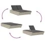 Tumbona doble con cojines ratán sintético gris claro by , Loungers - Ref: Foro24-368184, Price: 303,67 €, Discount: %