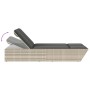 Tumbona doble con cojines ratán sintético gris claro by , Loungers - Ref: Foro24-368184, Price: 288,46 €, Discount: %