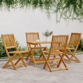 Set de comedor de jardín plegable 5 pzas madera maciza acacia by , Garden sets - Ref: Foro24-3206330, Price: 231,36 €, Discou...