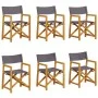 Faltbare Gartenstühle, 6 Stück, dunkelgraues Gewebe. von , Gartenstühle - Ref: Foro24-3208920, Preis: 314,16 €, Rabatt: %