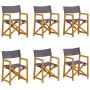 Faltbare Gartenstühle, 6 Stück, dunkelgraues Gewebe. von , Gartenstühle - Ref: Foro24-3208920, Preis: 318,98 €, Rabatt: %