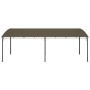 Toldo parasol de jardín gris taupe 6x3x2,55 m