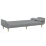 Sofá cama de 2 plazas con taburete tela gris claro by , Sofas - Ref: Foro24-3258141, Price: 345,95 €, Discount: %