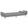 Sofá cama de 2 plazas con taburete tela gris claro by , Sofas - Ref: Foro24-3258141, Price: 351,40 €, Discount: %