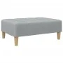 Sofá cama de 2 plazas con taburete tela gris claro by , Sofas - Ref: Foro24-3258141, Price: 345,95 €, Discount: %
