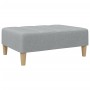 Sofá cama de 2 plazas con taburete tela gris claro by , Sofas - Ref: Foro24-3258141, Price: 351,40 €, Discount: %