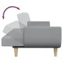Sofá cama de 2 plazas con taburete tela gris claro by , Sofas - Ref: Foro24-3258141, Price: 345,95 €, Discount: %
