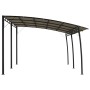 Toldo parasol de jardín gris taupe 6x3x2,55 m