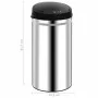 Trash can with automatic sensor 50 L stainless steel by vidaXL, Garbage cans and trash cans - Ref: Foro24-322694, Price: 103,...