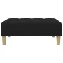 Sofá cama de 2 plazas con taburete tela negro by , Sofas - Ref: Foro24-3258143, Price: 344,68 €, Discount: %