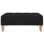 Sofá cama de 2 plazas con taburete tela negro by , Sofas - Ref: Foro24-3258143, Price: 350,46 €, Discount: %