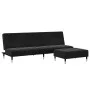 Zweiplätziges Schlafsofa mit schwarzem Samthocker. von , Sofas - Ref: Foro24-3258148, Preis: 326,65 €, Rabatt: %