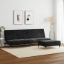 Zweiplätziges Schlafsofa mit schwarzem Samthocker. von , Sofas - Ref: Foro24-3258148, Preis: 346,11 €, Rabatt: %