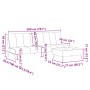 Zweiplätziges Schlafsofa mit schwarzem Samthocker. von , Sofas - Ref: Foro24-3258148, Preis: 346,11 €, Rabatt: %