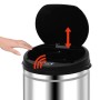 Mülleimer mit automatischem Sensor 40 L Edelstahl von vidaXL, Mülltonnen und Mülltonnen - Ref: Foro24-322693, Preis: 77,21 €,...