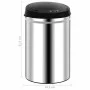 Trash can with automatic sensor 30 L stainless steel by vidaXL, Garbage cans and trash cans - Ref: Foro24-322692, Price: 87,4...