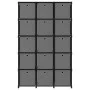 Shelving with 15 cubes with black fabric boxes 103x30x175.5 cm by vidaXL, Bookcases and shelves - Ref: Foro24-322619, Price: ...