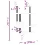 Kratzbaum für Katzen an der Wand in dunkelgrau 153 cm von , Katzenmöbel - Ref: Foro24-172406, Preis: 75,73 €, Rabatt: %