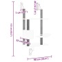 Kratzbaum für Katzen an der Wand in dunkelgrau 153 cm von , Katzenmöbel - Ref: Foro24-172406, Preis: 77,60 €, Rabatt: %