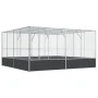 Vogelkäfig aus silbernem Stahl, 418x414x212 cm. von , Füße und Vogelkäfige - Ref: Foro24-172588, Preis: 894,04 €, Rabatt: %