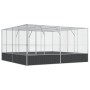 Vogelkäfig aus silbernem Stahl, 418x414x212 cm. von , Füße und Vogelkäfige - Ref: Foro24-172588, Preis: 866,30 €, Rabatt: %