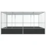 Vogelkäfig aus silbernem Stahl, 418x414x212 cm. von , Füße und Vogelkäfige - Ref: Foro24-172588, Preis: 894,04 €, Rabatt: %