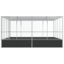 Vogelkäfig aus silbernem Stahl, 418x414x212 cm. von , Füße und Vogelkäfige - Ref: Foro24-172588, Preis: 866,30 €, Rabatt: %