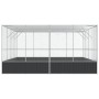 Vogelkäfig aus silbernem Stahl, 418x414x212 cm. von , Füße und Vogelkäfige - Ref: Foro24-172588, Preis: 866,30 €, Rabatt: %