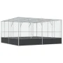 Vogelkäfig aus silbernem Stahl, 418x414x212 cm. von , Füße und Vogelkäfige - Ref: Foro24-172588, Preis: 894,04 €, Rabatt: %