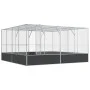 Vogelkäfig aus silbernem Stahl, 418x414x212 cm. von , Füße und Vogelkäfige - Ref: Foro24-172588, Preis: 894,04 €, Rabatt: %