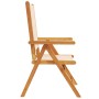 Sillas jardín reclinables 6 uds tela madera maciza y tela beige by , Garden chairs - Ref: Foro24-3214548, Price: 440,67 €, Di...