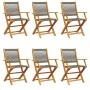 Sillas de jardín reclinables 6 uds madera maciza acacia gris by , Garden chairs - Ref: Foro24-3214569, Price: 402,08 €, Disco...