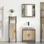 Juego de muebles de baño 3 pcs Marrón 60 x 30 x 60 cm