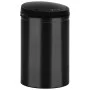 Trash can with automatic sensor 30L black carbon steel by vidaXL, Garbage cans and trash cans - Ref: Foro24-322698, Price: 70...